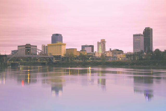 Sunrise in Little Rock, Arkansas