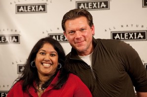 Farihah Ali, left, with celebrity chef Tyler Florence.