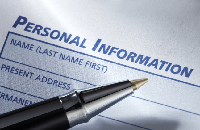 Personal information