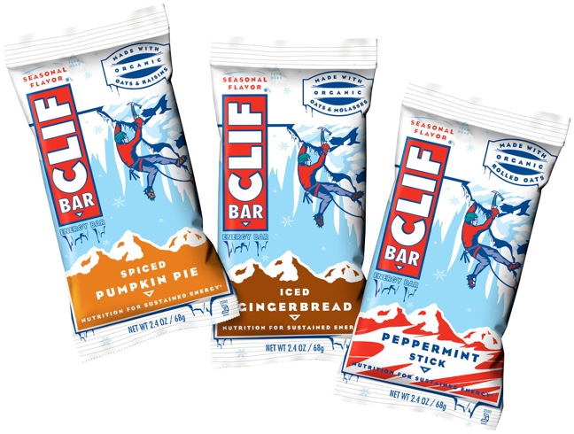 Clif Bar Seasonal Holiday flavors