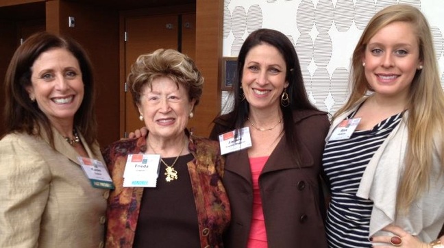 Frieda Caplan and family