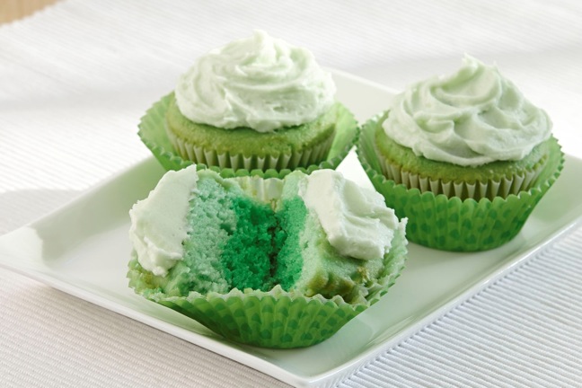 Green Ombre Cupcakes