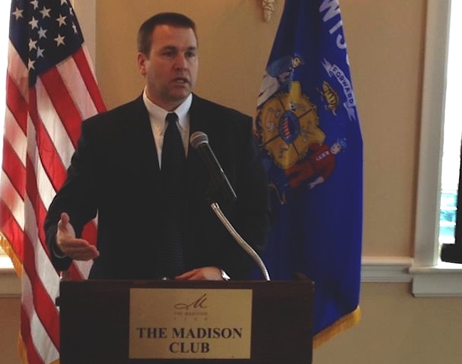 Dan Schwartzer speaks at the WGA Grocers in the Capitol Day 2013 event