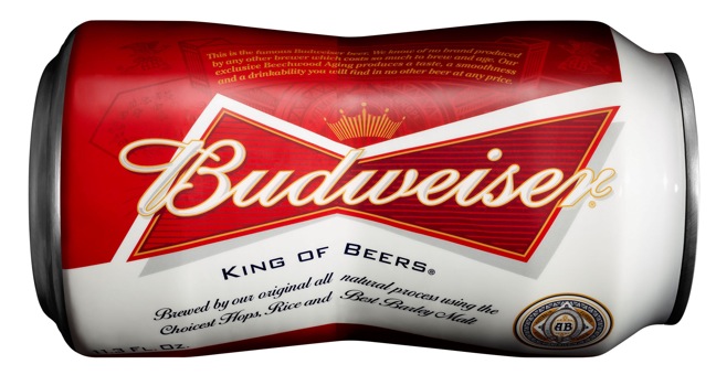 Budweiser Bowtie can