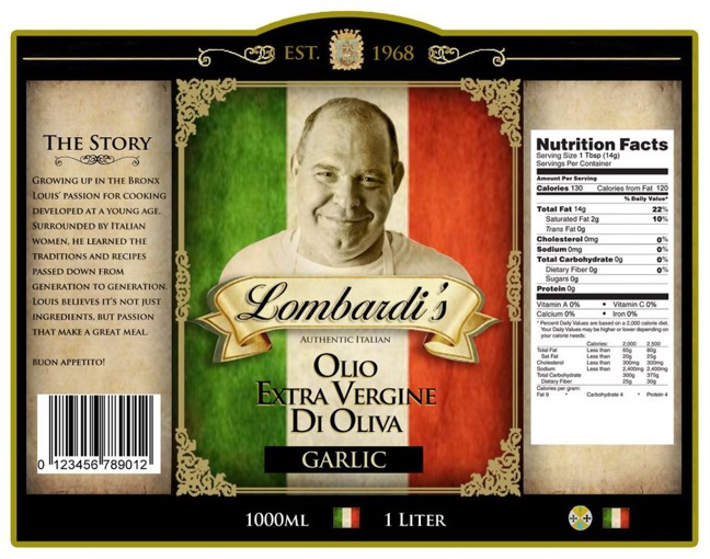 Lombardi's gourmet Italian food line