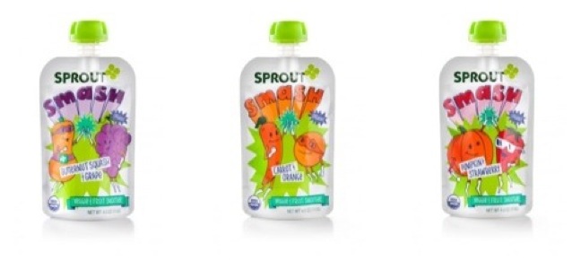 Sprout Smash organic snack line for kids