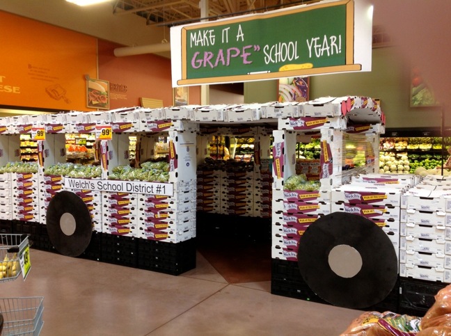 Welch's grape display