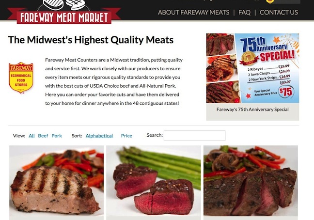 Fareway Meat Market website