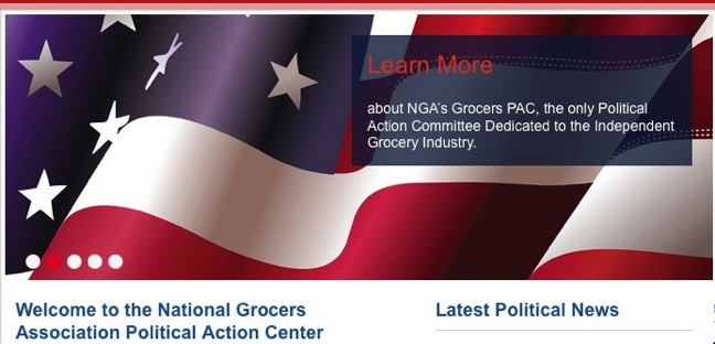 NGA Political Action Center screenshot