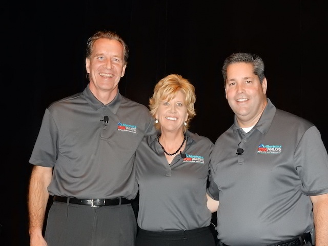 Members of the Southern California Division leadership team: Andy Barker, SVP-operations; Lori Raya, president; and Greg McNiff, SVP of marketing and merchandising.