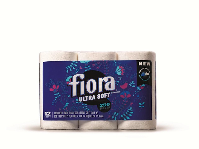 Fiora 12 roll 2-ply Ultra Soft Bath Tissue