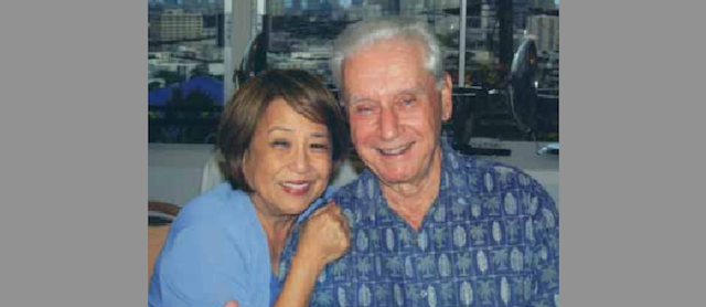 Mr. Roger Godfrey with his wife Signe.