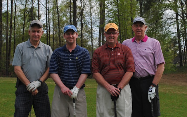 Jerry McCann, Matt Peters and David Bullard of Piggly Wiggly Alabama Distributing Co. and Jerrold Russell of Russell Piggly Wiggly.