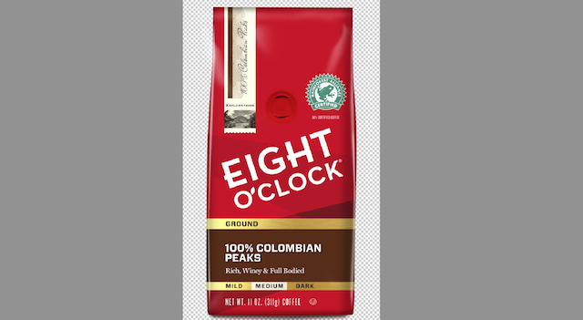 Eight O'Clock coffee