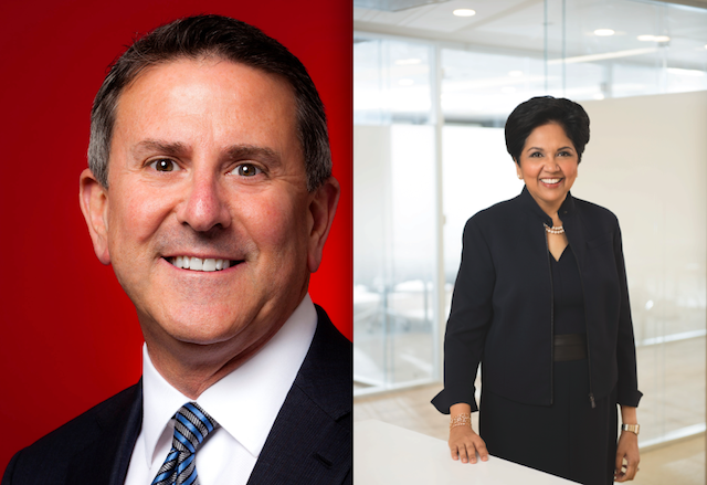 Brian Cornell and Indra K. Nooyi.