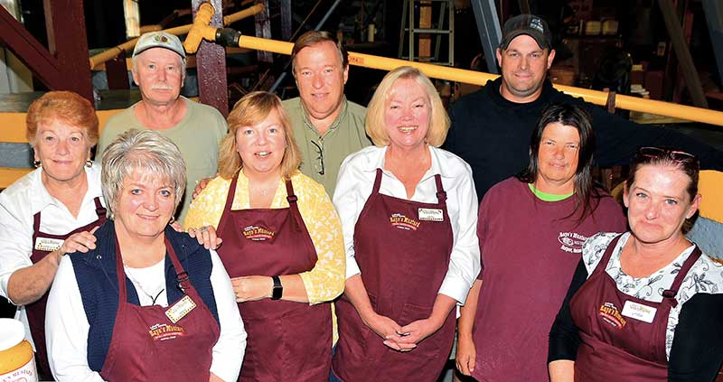 Karen and Kevin Raye with the team from Raye's Mustard.