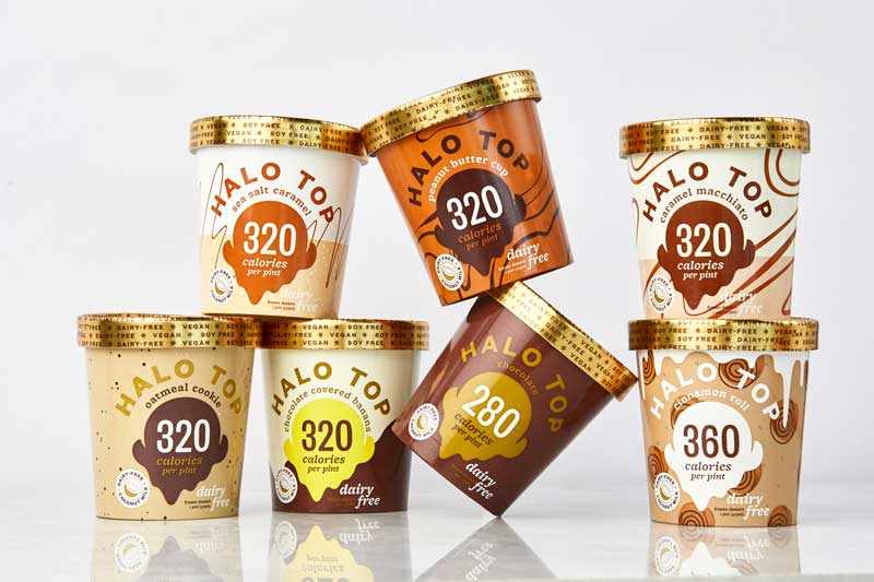 Halo Top non-dairy and vegan varieties