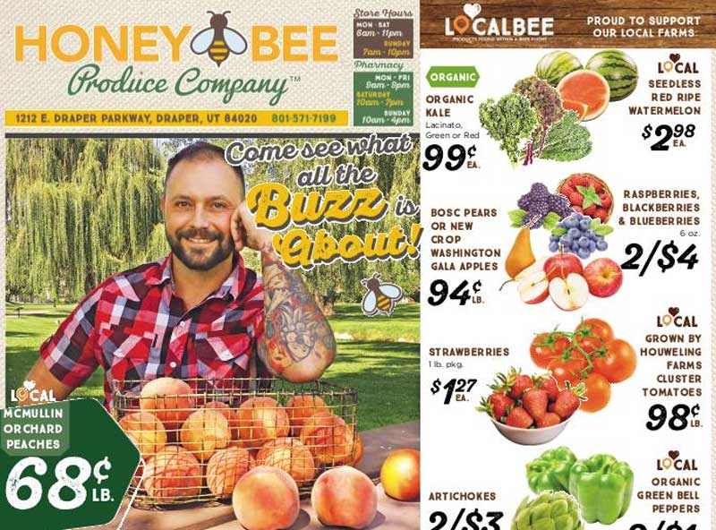 Honey Bee Produce Co. website screenshot