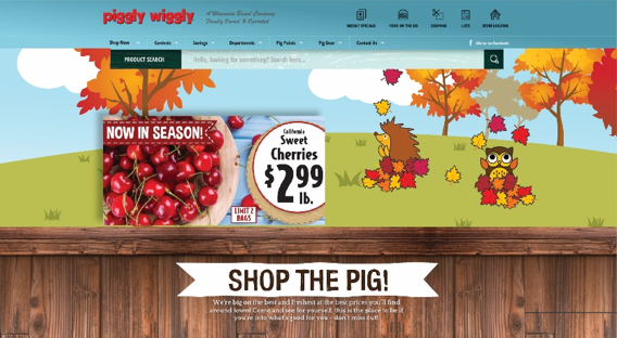 New Piggly Wiggly website