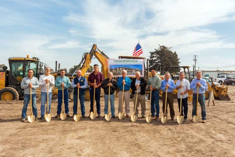 The farm labor housing groundbreaking.