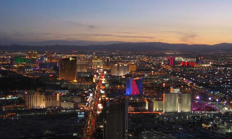 Las Vegas, Nevada, skyline.