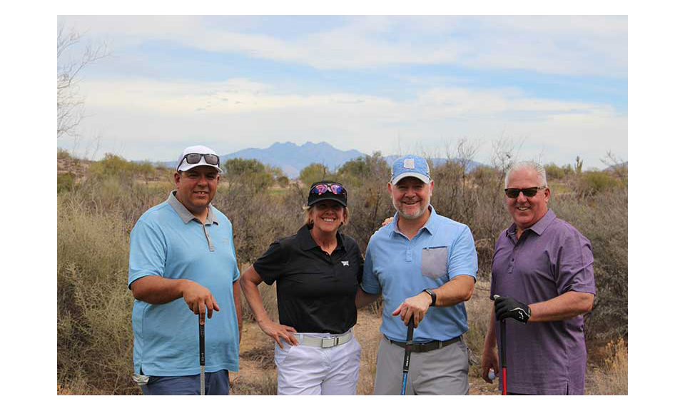 Nick Rodriguez, Breakthru Beverage Arizona; Lori Raya, Albertsons Cos.; Steve Zawisa, Breakthru Beverage Arizona; and Frank Cannistra, Albertsons Cos.