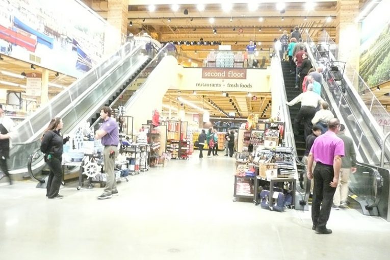 Wegmans Natick escalator