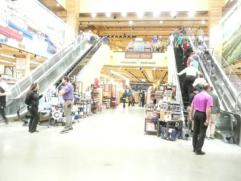 Wegmans Natick escalator