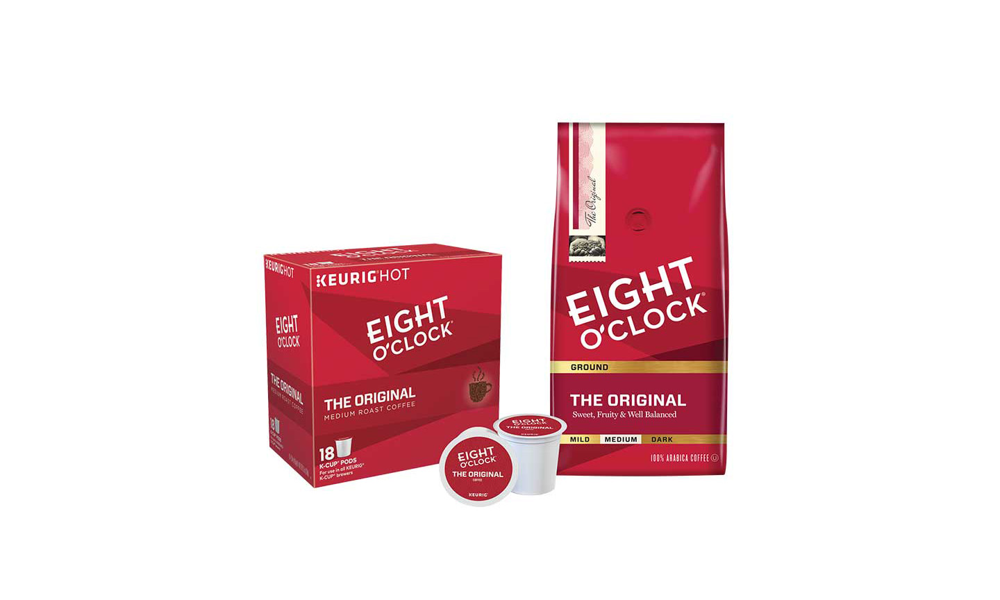 Eight O’Clock Coffee packaging