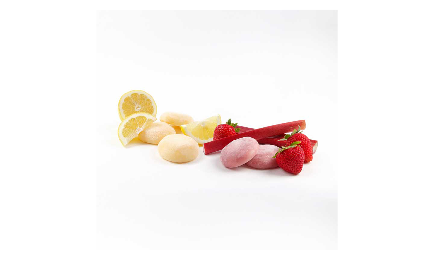 Bubbies strawberry and lemon mochi