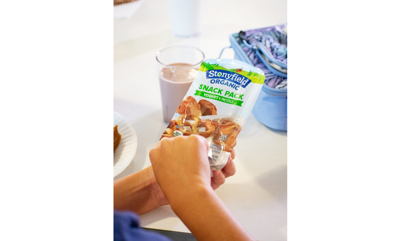 One of the Stonyfield Organic Snack Packs