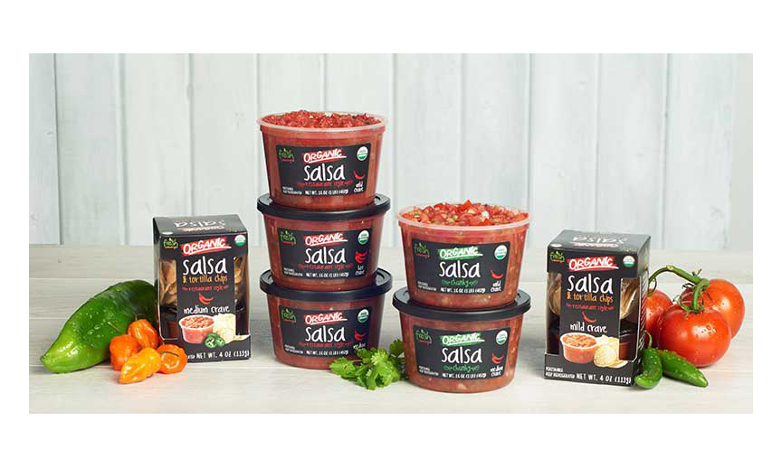 The Fresh Cravings Organic Salsa lineup