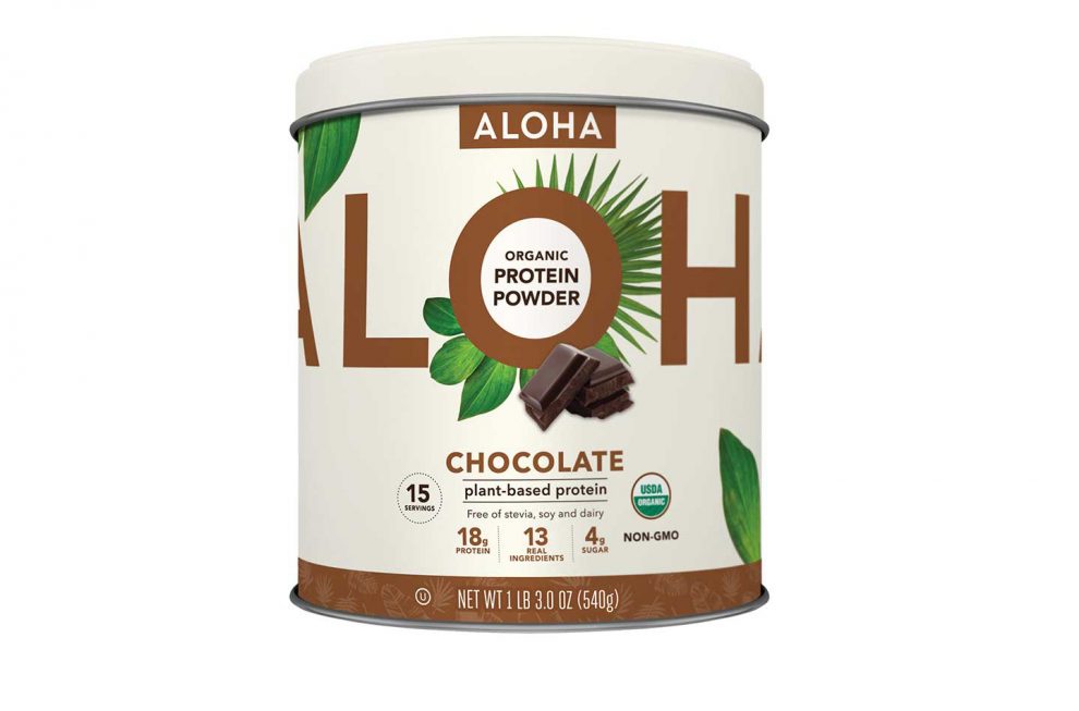 Aloha chocolate protein powder