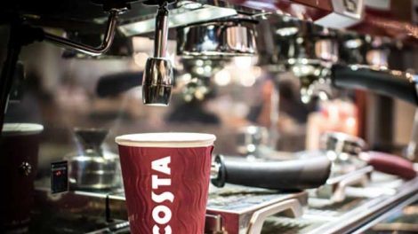 A Costa coffee machine