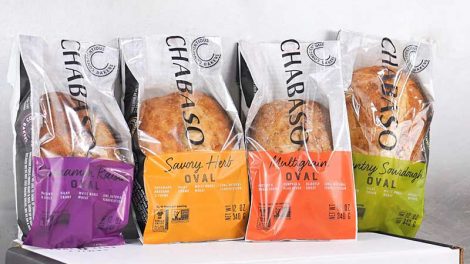 Chabaso breads in the new packaging