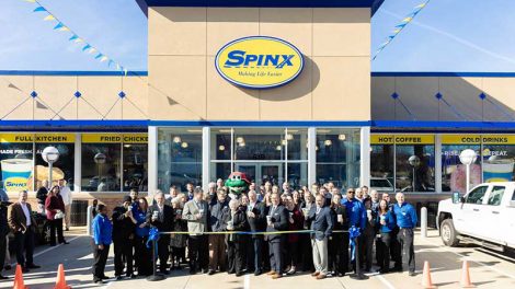 Spinx's ribbon-cutting.