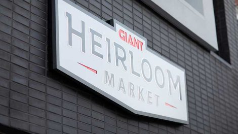 Giant Heirloom Market sign