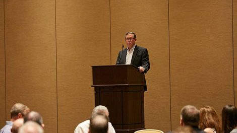 Peter Larkin speaks at the ROFDA Fall Conference in Arizona.