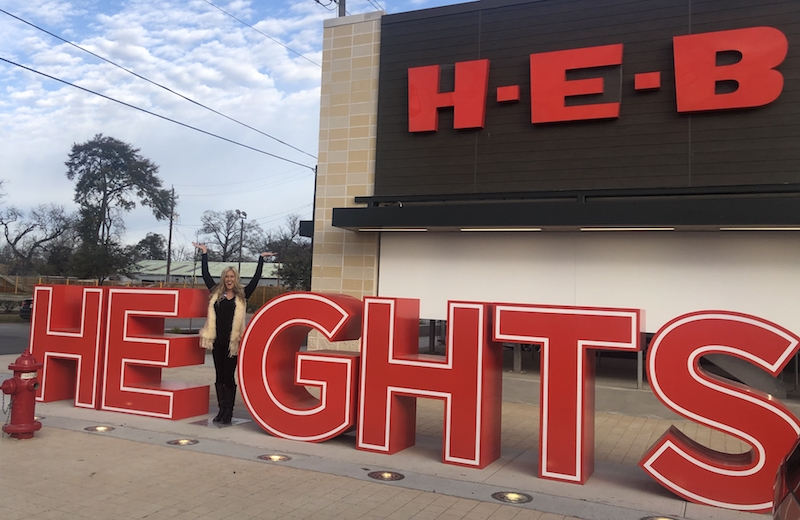 The Heights art installation at H-E-B.