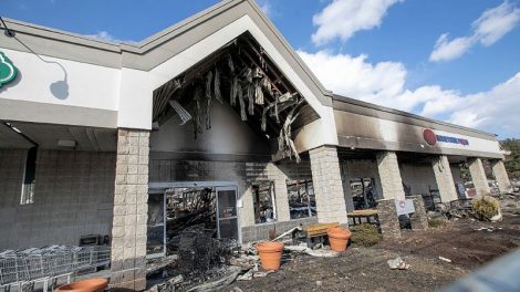 Tops Marketplace after fire