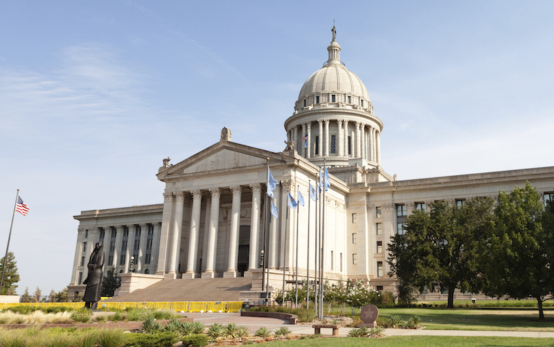 Oklahoma State Capitol in Oklahoma City.