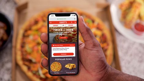 Pizza ordering at Caseys.com