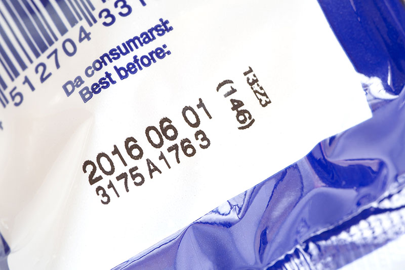 food product date labels