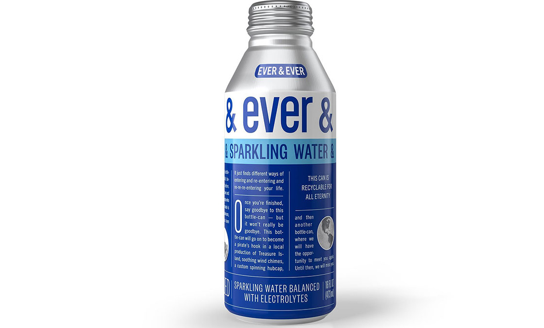 Ever & Ever canned water, sparkling