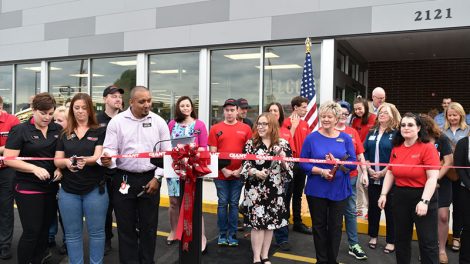 State College ribbon cutting, Giant