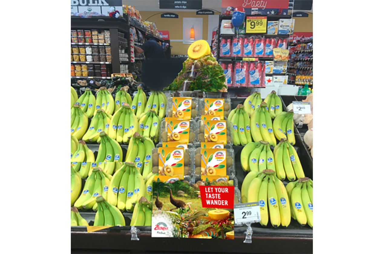 Zespri SunGold Kiwifruit display