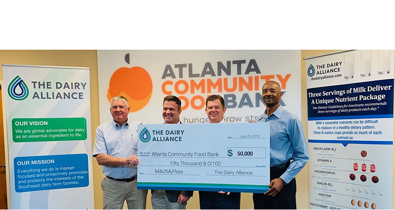 The Dairy Alliance and Atlanta Community Food Bank donation