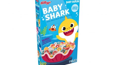 Baby Shark cereal box