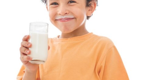 boy with milk