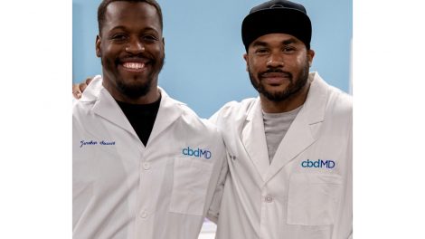 cbdMD Jonathan Stewart and Steve Smith Jr. partnership